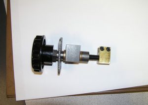 Small assembly used as an adjusting screw, that was reverse engineered from a supplied assembled that the OEM no longer made.